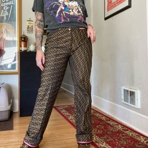 Y2K fendi zucca pants size 48